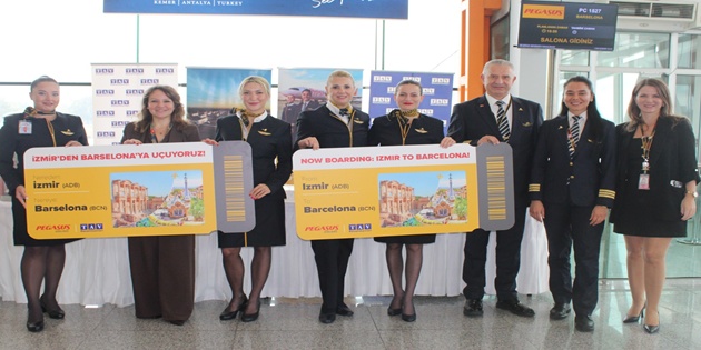 Pegasus Hava Yolları, İzmir’den Barselona’ya Direkt Uçuş Başlattı